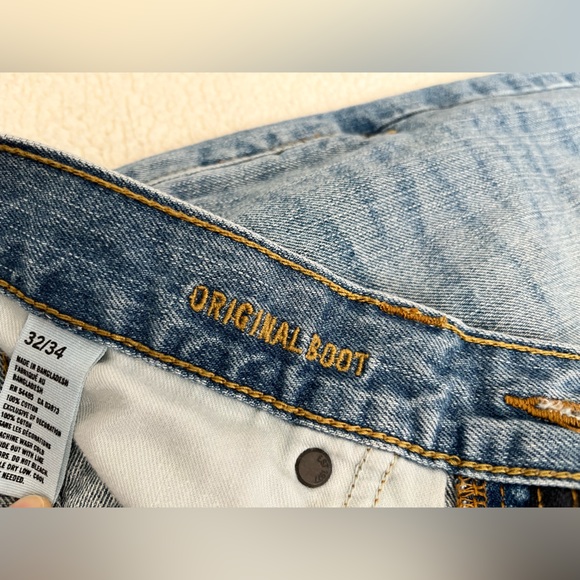 American Eagle Outfitters Men's Bootcut Fit Blue Jeans, Size 32x34 - Picture 5 of 9